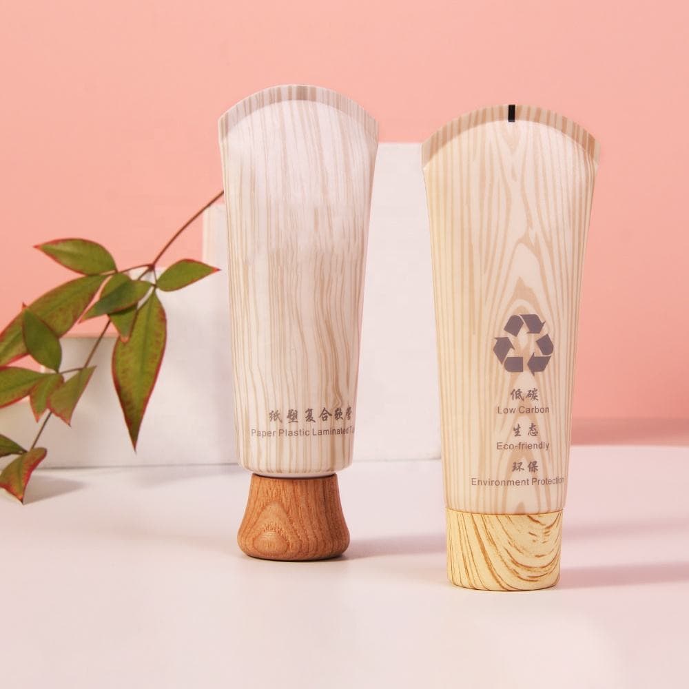 Eco-friendly Recyclable Paper Squeeze Tube, paper-plastic laminate material, squeezable tube