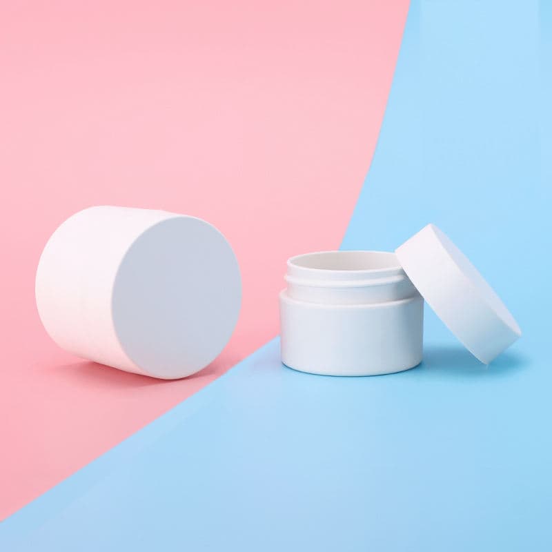 Pp And Pcr Pp Cream Jar White Pp Cream Jar For Skin Care Packaging Pp Round Sharp Cream Jar