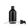 black pet bottle with pump