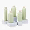 200ml 250ml 300ml 400ml 500ml hdpe green color bottle with flip top cap