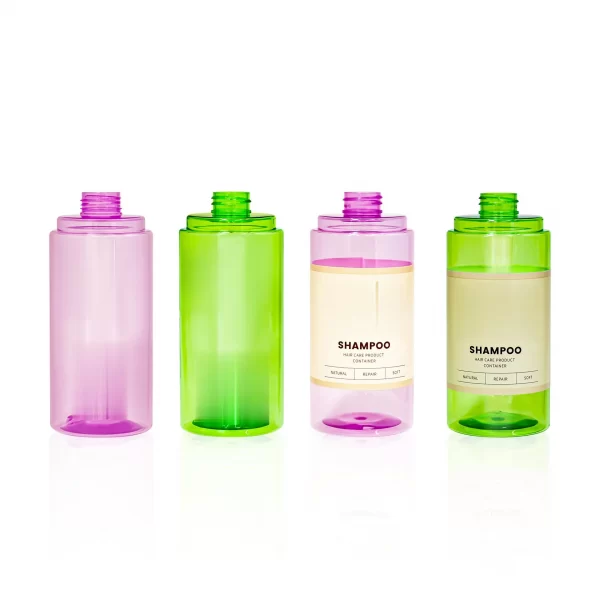 500ml colorful pet bottles