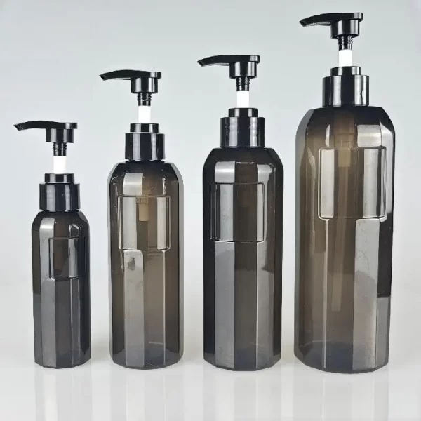 100ml 250ml 300ml 500ml semi transparent pet bottles