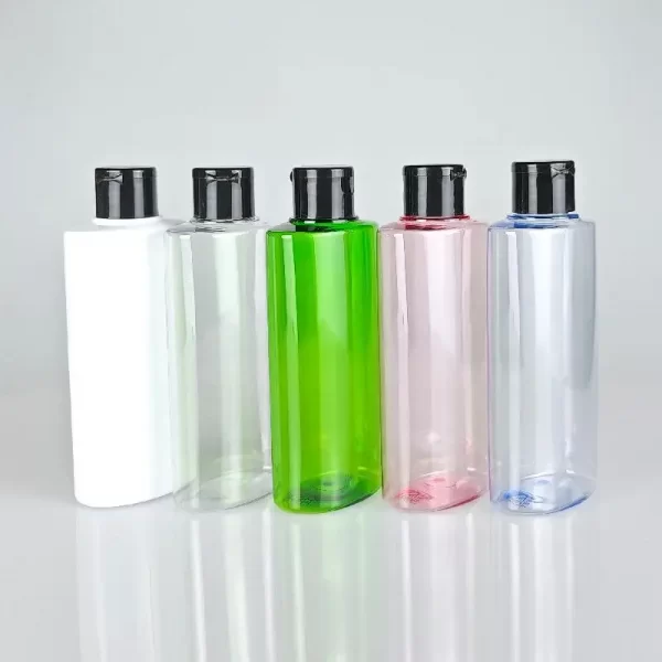 200ml Private Label PET Plastic Oval Bottles