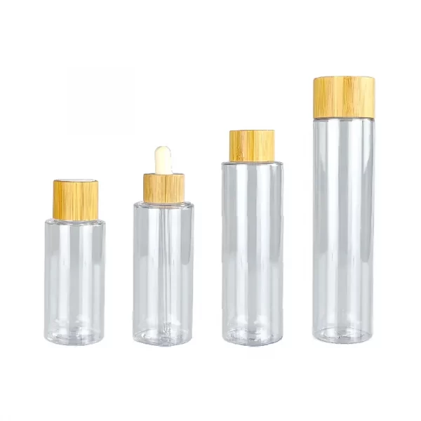 Toner Bottles With Bamboo Screw Lid