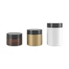 amber black pet plastic cosmetic cream jar