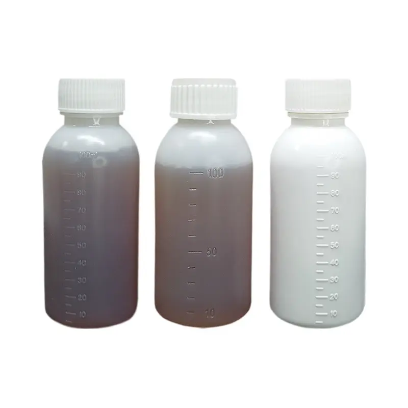 100ml HDPE white Graduated plastic liquid bottle