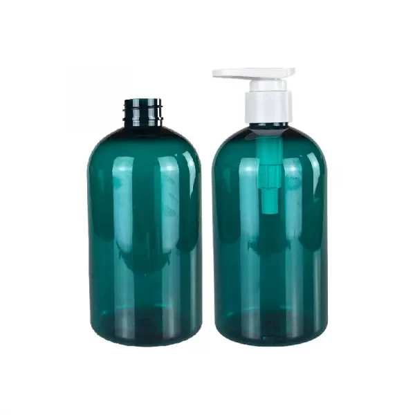 500ml green color pet lotion bottles