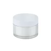 50ml white color thick pet double layer jar