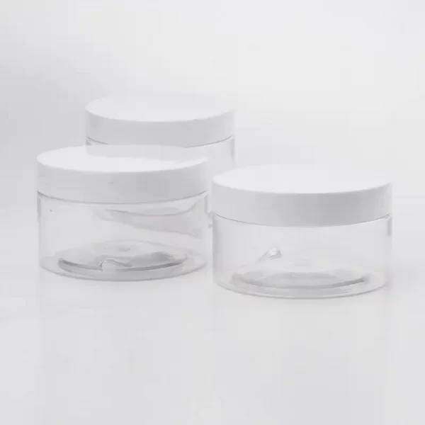 100g 120g custom skincare packaging round shape transparent cream jars