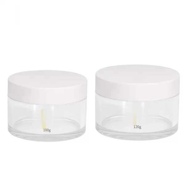 100g 120g factory wholesale custom cosmetic clear cream jars