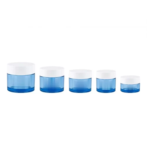 5g 10g 15g 20g 30g blue color thick pet cream jar