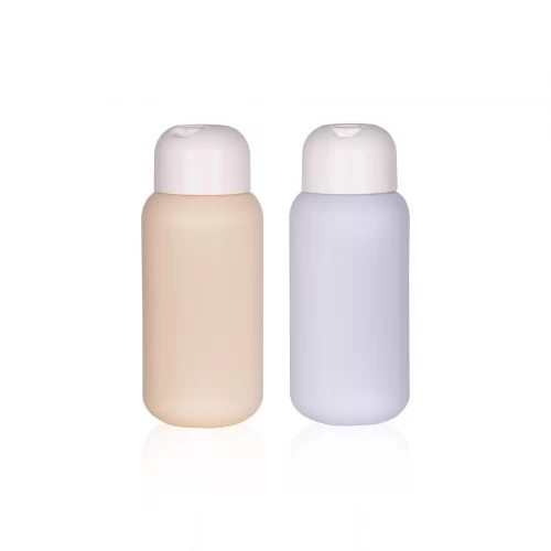 wholesale 300ml purple color pe bottles squeeze bottles with flip top cap