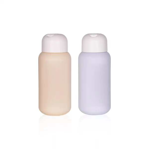 wholesale 300ml purple color pe bottles squeeze bottles with flip top cap