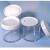 250ml 8oz clear pet round jar with spoon