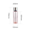 luxury 250ml 8.5oz semi pink color pet spray bottles