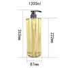 wholesale 1200ml transparent pet lotion bottles